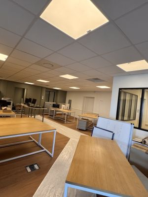 Remplacement de l’éclairage d’un open space